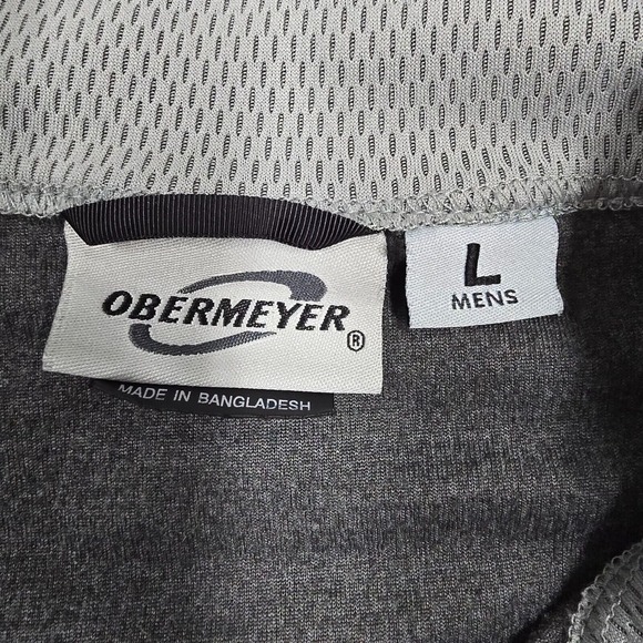 Obermeyer Shirt Men Large Gray 1/4 Zip Long Sleeve Pullover Outdoors Hiking READ - Picture 5 of 11